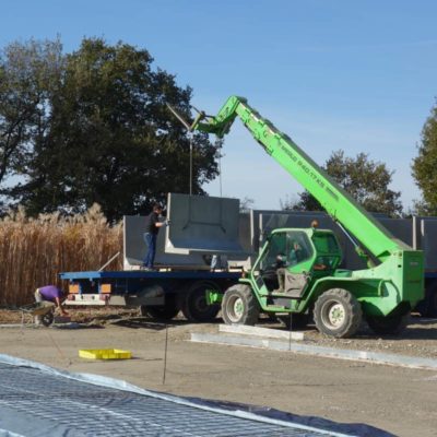 Novembre 2018 - Déchargement des murs en L