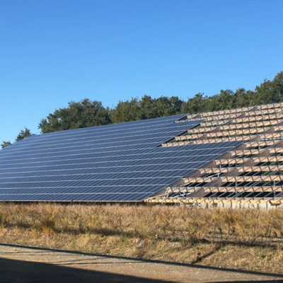 Vue extérieure de la toiture photovoltaïque