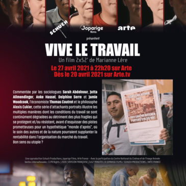 Diffusion du film documentaire « Vive le travail » sur Arte